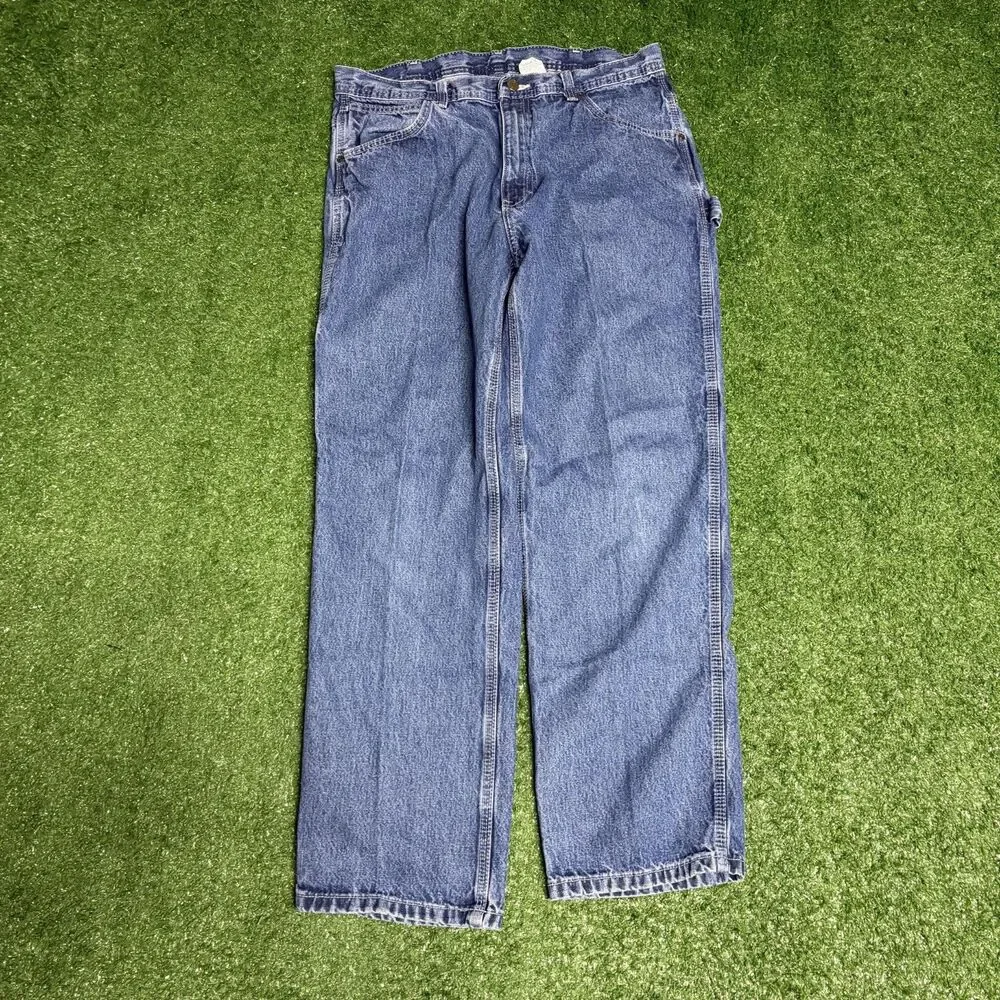 Key Carpenter Pants Men’s 34x30 Tan Workwear Hammer Loop Utility Jeans